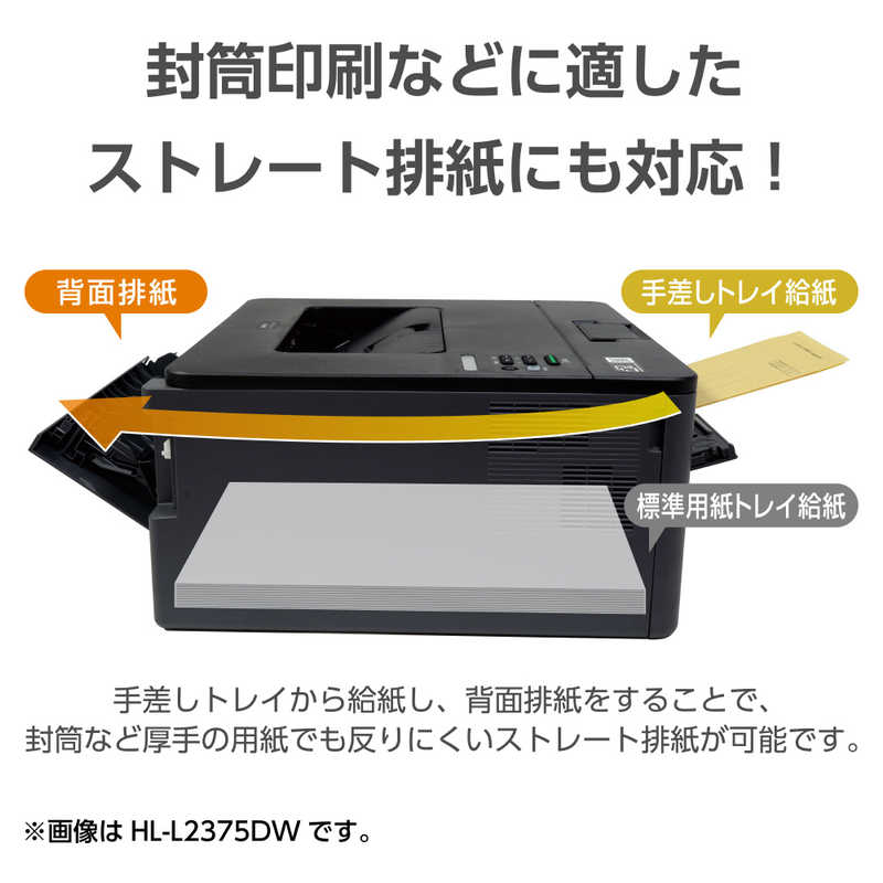 ブラザー　brother ブラザー　brother 【アウトレット】モノクロレーザープリンター JUSTIO ブラック [はがき～A4] HL-L2375DW HL-L2375DW