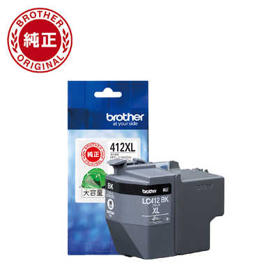 brother LC412XL (各色単品純正大容量インク 4本セット新品) ブラザー LC412XL-4PK 純正 大容量インクカートリッジ 4色パック
