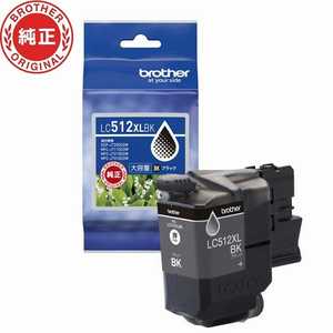 ブラザー　brother (純正)インクカートリッジ ブラック LC512XLBK
