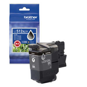 ブラザー　brother (純正)インクカートリッジ ブラック LC512XLBK