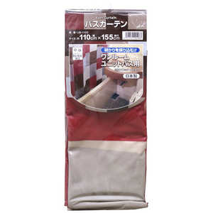 明和グラビア ユニットバス用バスカーテン 幅110×高さ155cm レッド メイワユニットバスバスカーテンUB-