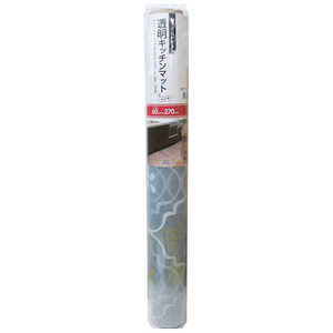 明和グラビア キッチンマット 拭ける 60×270cm 柄物 クリア タイル メイワトウメイキッチンマットPKM- 明和グラビア キッチンマット 拭ける 60×270cm 柄物 クリア タイル メイワトウメイキッチンマットPKM-