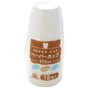 まるき ペーパーカップ 275ml 15個入 50619