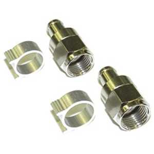マスプロアンテナ 4C用F型接栓(2個入り) FP4‐2P マスプロアンテナ 4C用F型接栓(2個入り) FP4‐2P