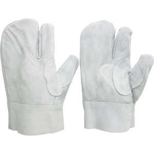 ミドリ安全 溶接用 牛床革手袋 3本指 短 MT-106-3P-TAN