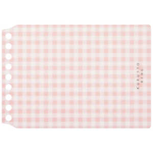 maruman　マルマン くるっとリング ミニサイズ 表紙ギンガムチェック ライトピンク FMR9PB-38