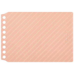 maruman　マルマン くるっとリング ミニサイズ 表紙ストライプ コーラル FMR9PE-39