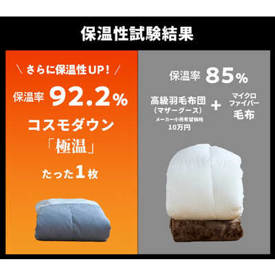 モリリン コスモダウン掛けふとん プラチナシルバー ［シングル(150