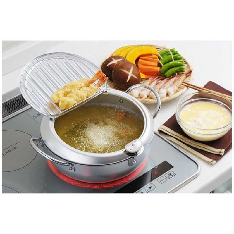 ヨシカワ 味楽亭IIフタ付天ぷら鍋 (24cm) 温度計付 SJ1025 の通販 | カテゴリ：日用品・化粧品・医薬品 | ヨシカワ  家電通販のコジマネット - 全品代引き手数料無料