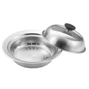 ヨシカワ 蒸し器 お鍋用 18?20cm用 ガラス蓋 YJ3625 ヨシカワ 蒸し器 お鍋用 18?20cm用 ガラス蓋 YJ3625