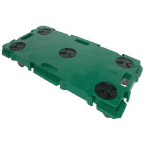 矢崎化工 YAZAKIYAZAKI連結型樹脂製平台車ミニポリトラーグリーン  GN900GOMUSYAG