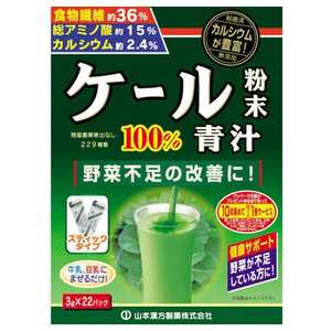 山本漢方 ケール粉末100%青汁(22包) ケールアオジルスティック