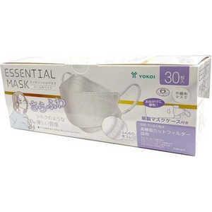 ヨコイ さらふわESSENTIAL MASK パールホワイト 30枚 