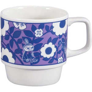 山加商店 MOOMIN (ムーミン) マグカップ スタッキング 約340ml リトルミイ レトロ 花柄 パープル MM740411 山加商店 MOOMIN (ムーミン) マグカップ スタッキング 約340ml リトルミイ レトロ 花柄 パープル MM740411