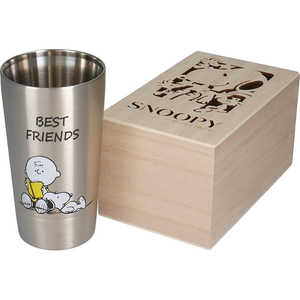 山加商店 PEANUTS (ピーナッツ) 二重 ステンレス タンブラー 約350ml 木箱入り Best Friends SN453855H 山加商店 PEANUTS (ピーナッツ) 二重 ステンレス タンブラー 約350ml 木箱入り Best Friends SN453855H