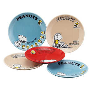 山加商店 PEANUTS (ピーナッツ) スヌーピー 食器セット 皿 プレート 13cm 5枚セット SN45057 山加商店 PEANUTS (ピーナッツ) スヌーピー 食器セット 皿 プレート 13cm 5枚セット SN45057