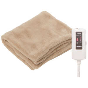 ユアサ プレミアムフェイクファー 電気ブランケット ［シングルサイズ /ひざ掛け］ YCB-PFB40E-C