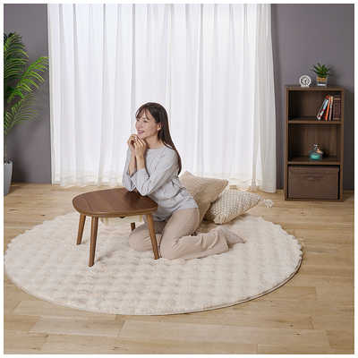 ユアサ 半月型ミニテーブル ちいさなこたつ [約45×50cm /長方形