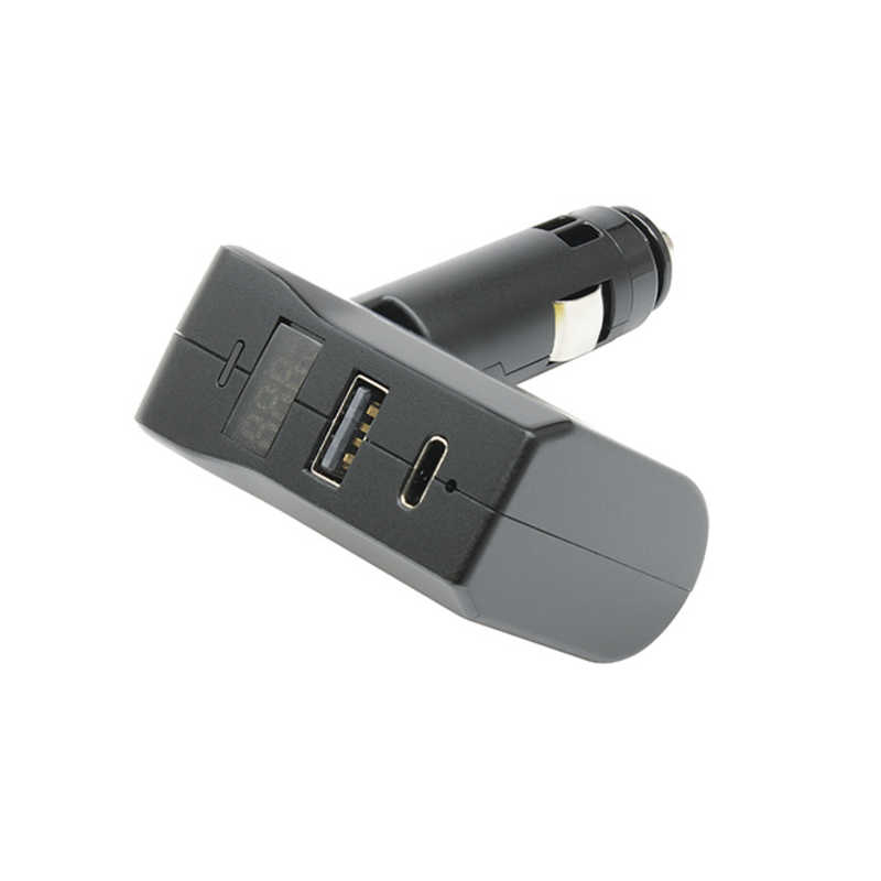 ヤック ヤック スリムポート ディレクション USB＋TYPE-C＋バッテリーチェッカー ZE87 ZE87