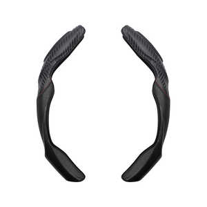 ヤック フィットグリップ カーボンレザー ブラック・レッド KF2 ヤック フィットグリップ カーボンレザー ブラック・レッド KF2