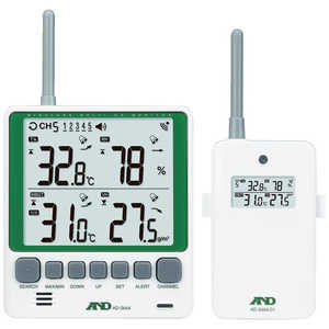 A＆D A&D マルチチャンネルワイヤレス環境温湿度計 セット AD5664SET