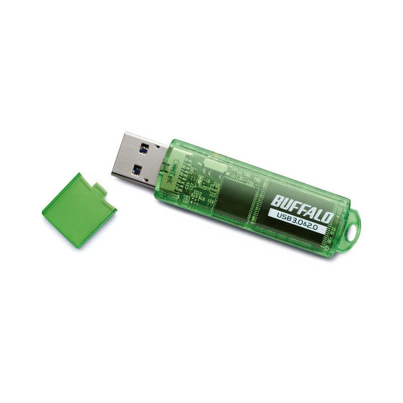 BUFFALO BUFFALO USBメモリ グリーン [16GB /USB3.0 /USB TypeA /キャップ式] RUF3-C16GA-GR RUF3-C16GA-GR