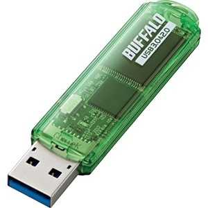 BUFFALO USBメモリ グリーン [16GB /USB3.0 /USB TypeA /キャップ式] RUF3-C16GA-GR