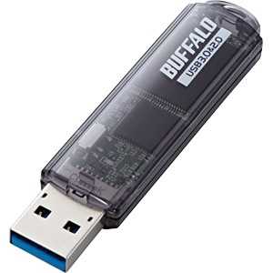 BUFFALO USB������ �m32GB / USB3.0 / USB TypeA / �L���b�v���n �u���b�N RUF3-C32GA-BK