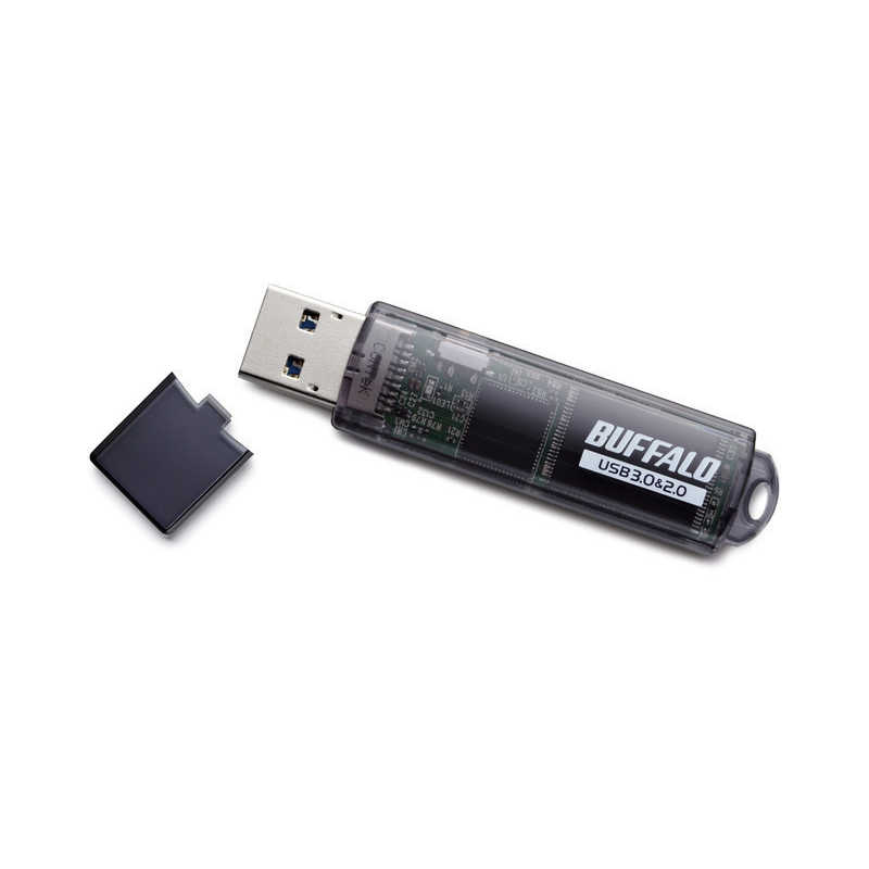 BUFFALO BUFFALO USBメモリー[64GB/USB3.0/キャップ式] RUF3-C64GA-BK RUF3-C64GA-BK