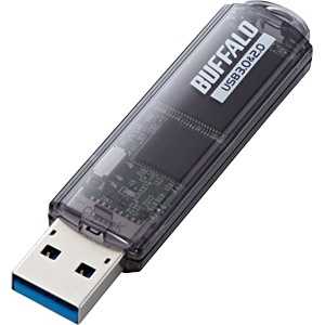 BUFFALO USBメモリー[64GB/USB3.0/キャップ式] ブラック RUF3C64GABK