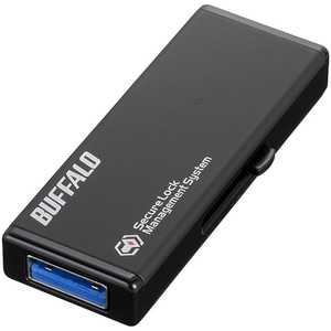 BUFFALO USBメモリｰ[32GB/USB3.0/スライド式]強制暗号化モデル RUF3-HS32G ブラック