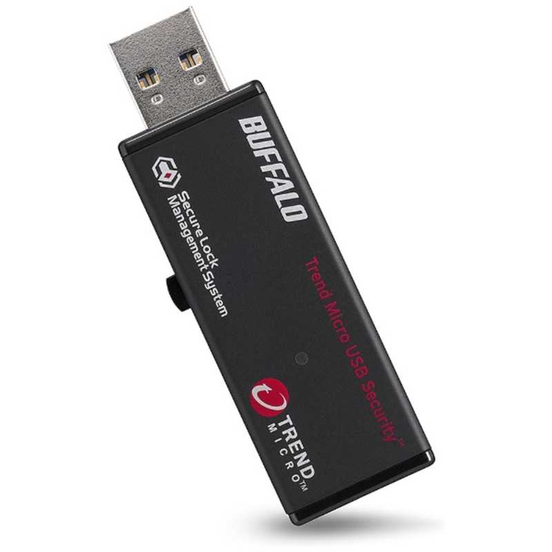 BUFFALO BUFFALO USBメモリー[8GB/USB3.0/スライド式]ウイルスチェックモデル RUF3-HS8GTV5 ブラック RUF3-HS8GTV5 ブラック