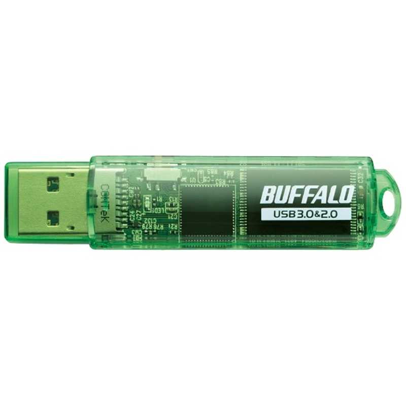 BUFFALO BUFFALO USBメモリ グリーン [64GB /USB TypeA /キャップ式] RUF3-C64GA-GR RUF3-C64GA-GR
