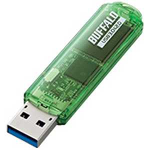 BUFFALO USBメモリ グリーン [64GB /USB TypeA /キャップ式] RUF3-C64GA-GR