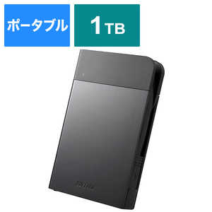 ＜コジマ＞ BUFFALO 外付けHDD HD-PZNU3シリーズ ブラック [ポータブル型 /1TB] HDPZN1.0U3B