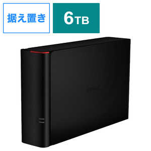 BUFFALO 外付けHDD ［6TB /据え置き型］ ブラック HD-GD6.0U3D