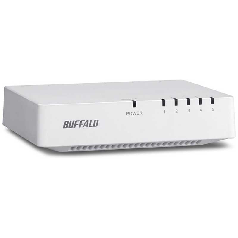 BUFFALO BUFFALO スイッチングハブ｢5ポート･100/10Mbps･ACアダプタ｣ホワイト LSW4-TX-5EPL/WHD LSW4-TX-5EPL/WHD