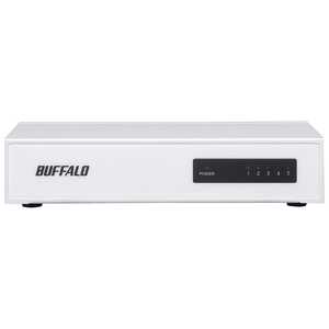 BUFFALO スイッチングハブ｢5ポｰト･100/10Mbps･電源内蔵｣金属筐体 ホワイト LSW4-TX-5NS/WHD