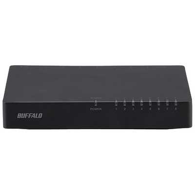 BUFFALO スイッチングハブ「8ポート・100/10Mbps・ACアダプタ BUFFALO スイッチングハブ「8ポート・100/10Mbps・ACアダプタ