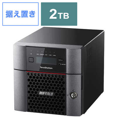 BUFFALO 外付けHDD ブラック [据え置き型 /2TB] TS5210DN0202 の通販