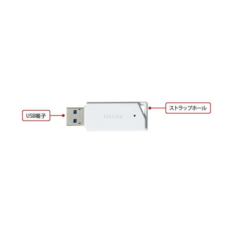 BUFFALO BUFFALO USBメモリー[16GB/USB3.1/キャップ式](ホワイト) RUF3-K16GB-WH RUF3-K16GB-WH