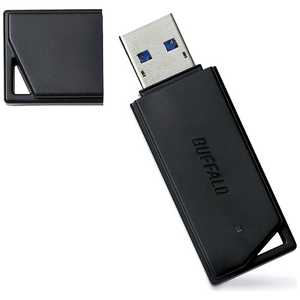 BUFFALO USBメモリー[128GB/USB3.1/キャップ式](ブラック) RUF3-K128GB-BK