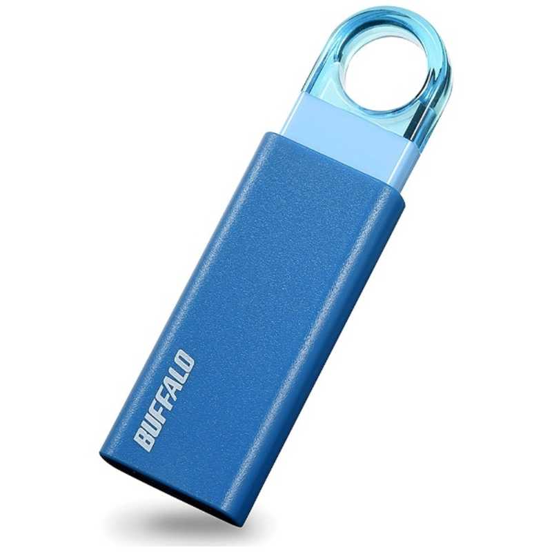BUFFALO BUFFALO USBメモリー 16GB USB3.1 ノック式 (ブルー) RUF3-KS16GA-BL RUF3-KS16GA-BL
