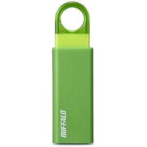 BUFFALO USBメモリー 16GB USB3.1 ノック式 (グリーン) RUF3-KS16GA-GR