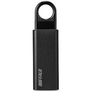BUFFALO USBメモリー 32GB USB3.1 ノック式 (ブラック) RUF3-KS32GA-BK