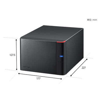 BUFFALO 外付けHDD ブラック [据え置き型 /8TB] HD-QHA8U3/R5 の通販 