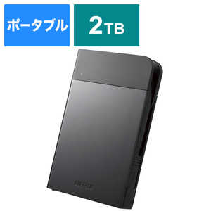 BUFFALO դHDD ֥å [ݡ֥뷿 /2TB] HD-PZF2.0U3-BKA