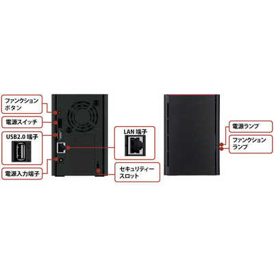 BUFFALO リンクステーション LS220DG ネットワークHDD 2ベイ 2TB BUFFALO リンクステーション LS220DG ネットワークHDD 2ベイ 2TB