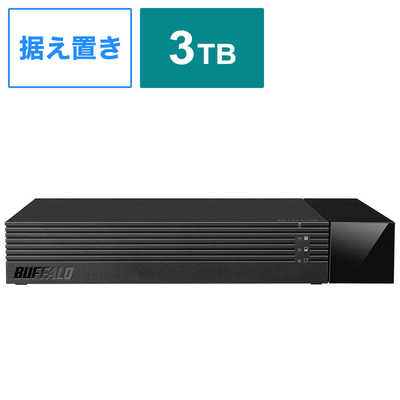 BUFFALO 外付けHDD ブラック [3TB /据え置き型] HDV-SAM3.0U3-BKA の 