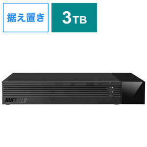 ＜コジマ＞ BUFFALO 外付けHDD ブラック [据え置き型 /3TB] ブラック HDVSAM30U3BKA画像